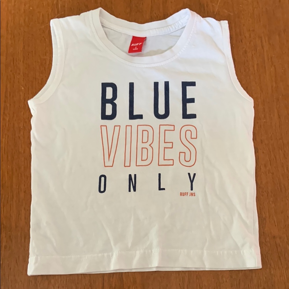 😊FREE😊 RUFF Kids White Sleeveless Top size 2T